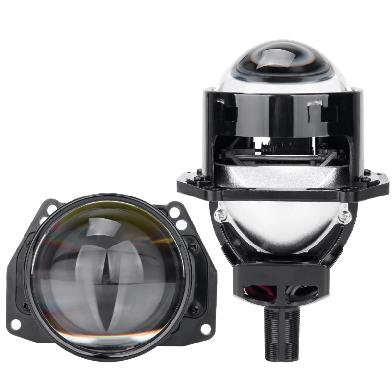 3 Inch H4 H7 LED Angel Eyes Bi LED Lenses 9005 9006 Projector Headlight For Hella Car Lights Headlamp Car Accessories RHD 160W