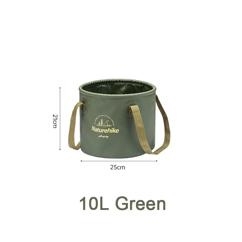 Naturehike Outdoor Camping Portable Waterproof Foldable Round Bucket Travel Wash Basin Camping Gear Multitool
