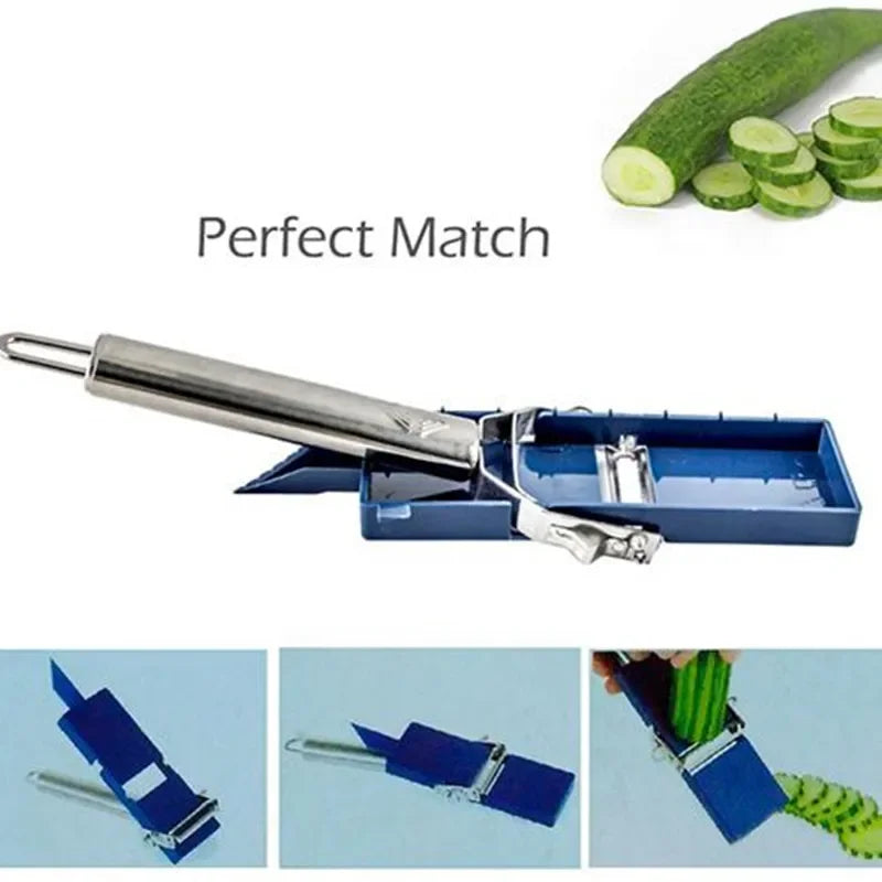 Peeler Slicer Set Kitchen Vegetable Cutter Grater Tool for Potato Carrot - Essential Kitchen Gadgets And Accessories for Cooking