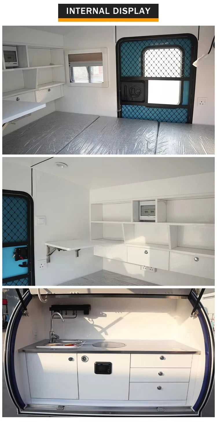 Camp Trailer off Road caravan Car Campers and Rvs Camping Travel Trailer