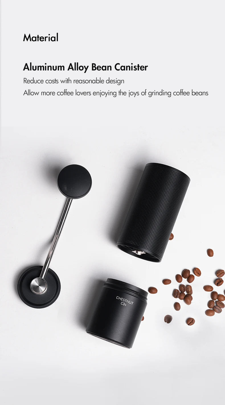 TIMEMORE C3S/C3 ESP Manual Coffee Grinder All-Metal Body with S2C Conical Burr for Espresso/French Press Portable Hand Grinder
