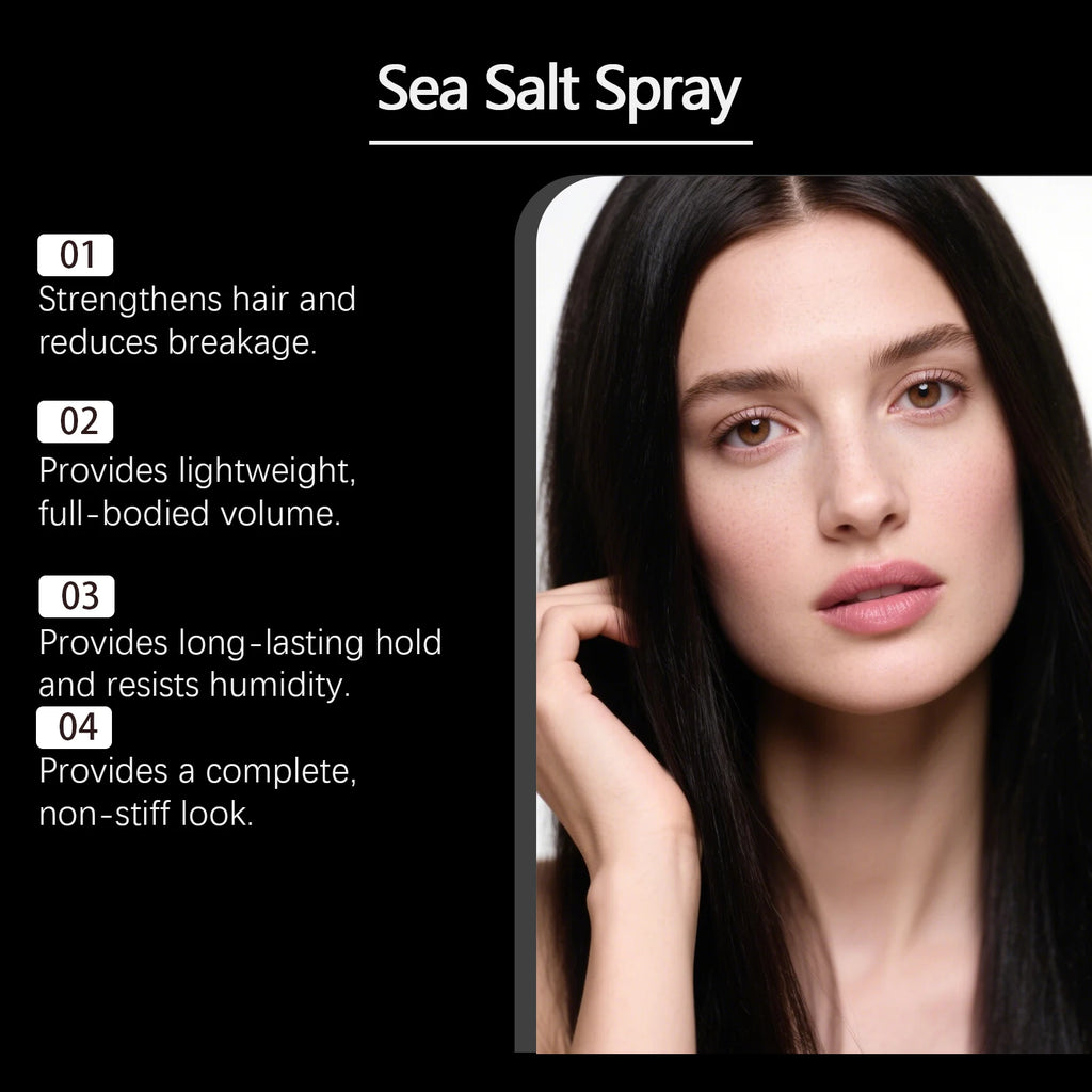 Hoegoa Sea Salt Spray for Hair Texturizer Moisturizing Hair Styling Products Sandalwood Strengthening Hair Volume Spray 100ml
