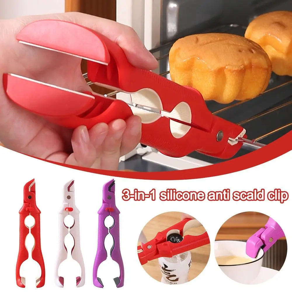 Durable Non-slip Anti Scalding Clip Gripper Multifunctional Anti Scalding Holder Meal Bowls Tongs Kitchen Gadgets Pot Clips