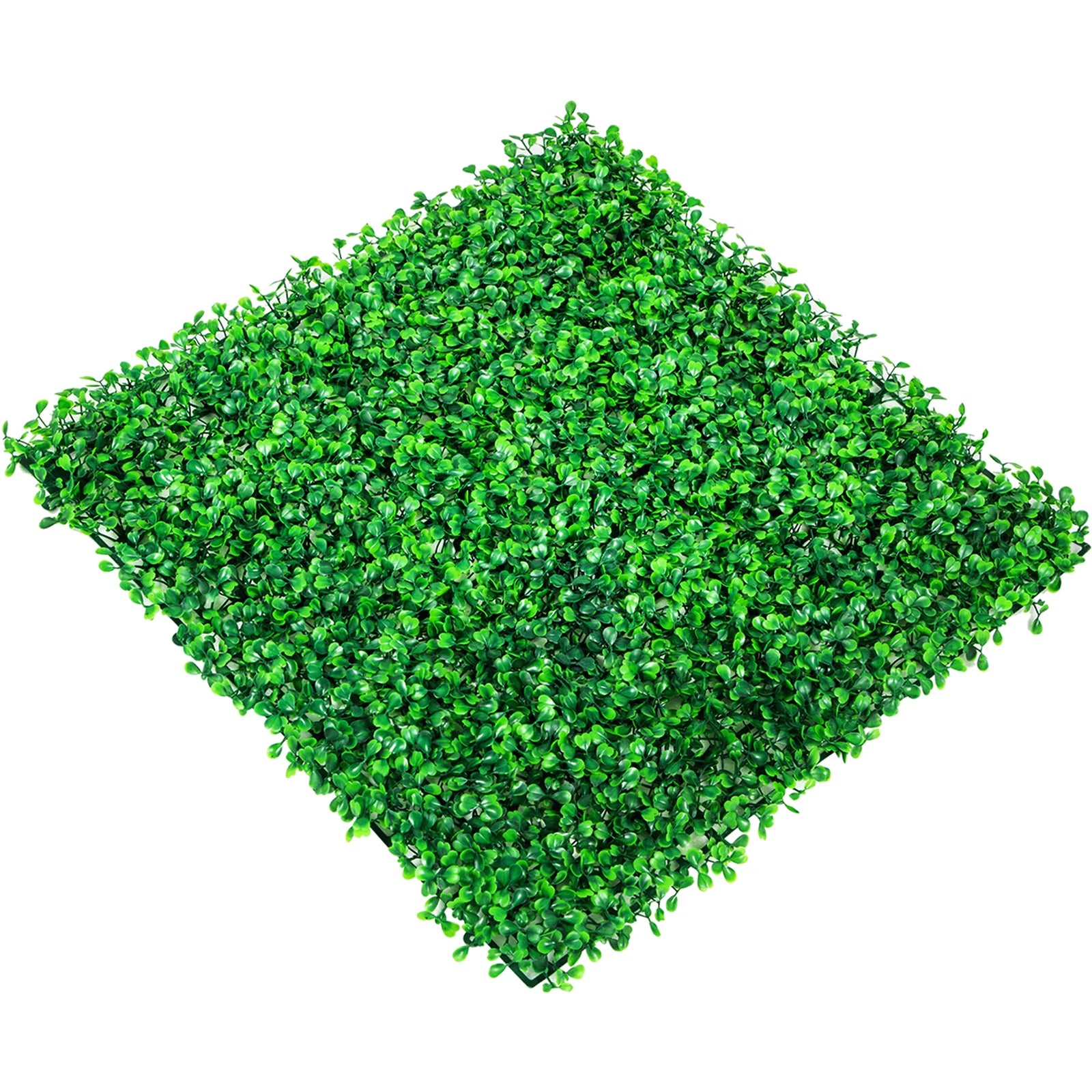 SucceBuy 12PCS 10x10 in Artificial Boxwood Panels Boxwood Hedge Wall Mat Artificial Grass Backdrop Privacy Screen UV Protected