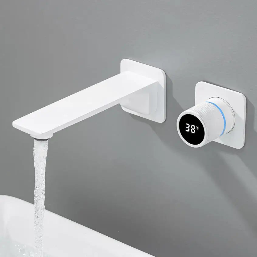 Brass Basin Faucet Basin Sink Faucet Bathroom Faucet Washbasin Faucet Torneira Faucet For Washing Wall Mount Digital Display