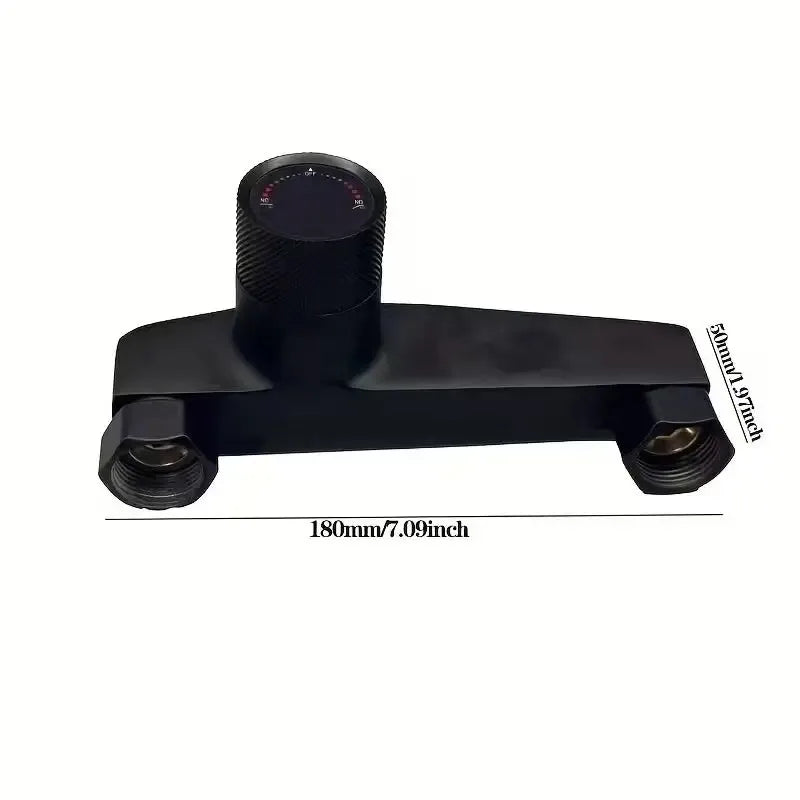 New Premium Bathroom Faucet Wall Mounted Bathtub Shower Mixer Tap with Hot & Cold Control Concealed Valve Chrome Finish