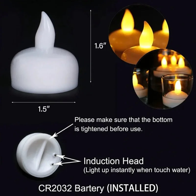 LED simulation candle battery powered tealight candle flameless wedding home Christmas decoration candle warm light