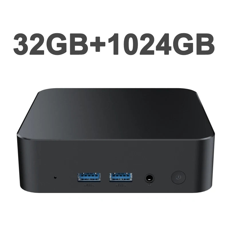 2026 New Intel Core I7 8650U Mini PC Windows 11 Pro 32GB+2TB Ultra Compact Silent Desktop Computer Dual HDMI Business Office