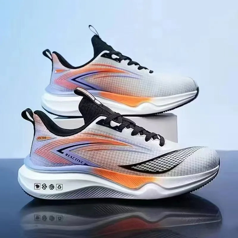 Spring new men's shoes, mesh shoes, sports shoes breathable shock-absorbing soft-soled lightweight running shoes