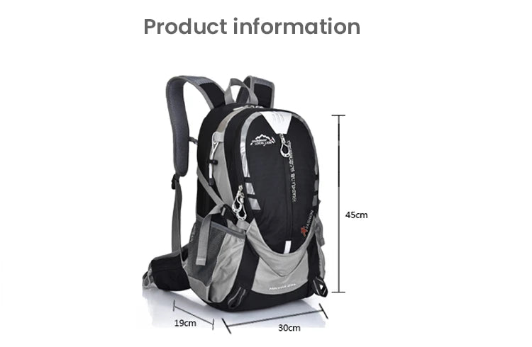25L Waterproof Climbing Backpack Tactics Outdoor Sports Travel Rucksack Camping Hiking Back Pack Women Trekking Bag For Men