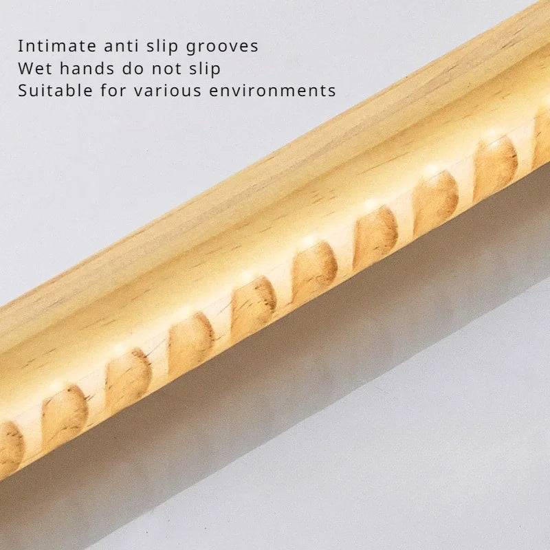 Household Bathroom Safety Armrests Bathroom Accessible Solid Wood Handle Elderly Disabled Toilet Non Slip One Word Handle