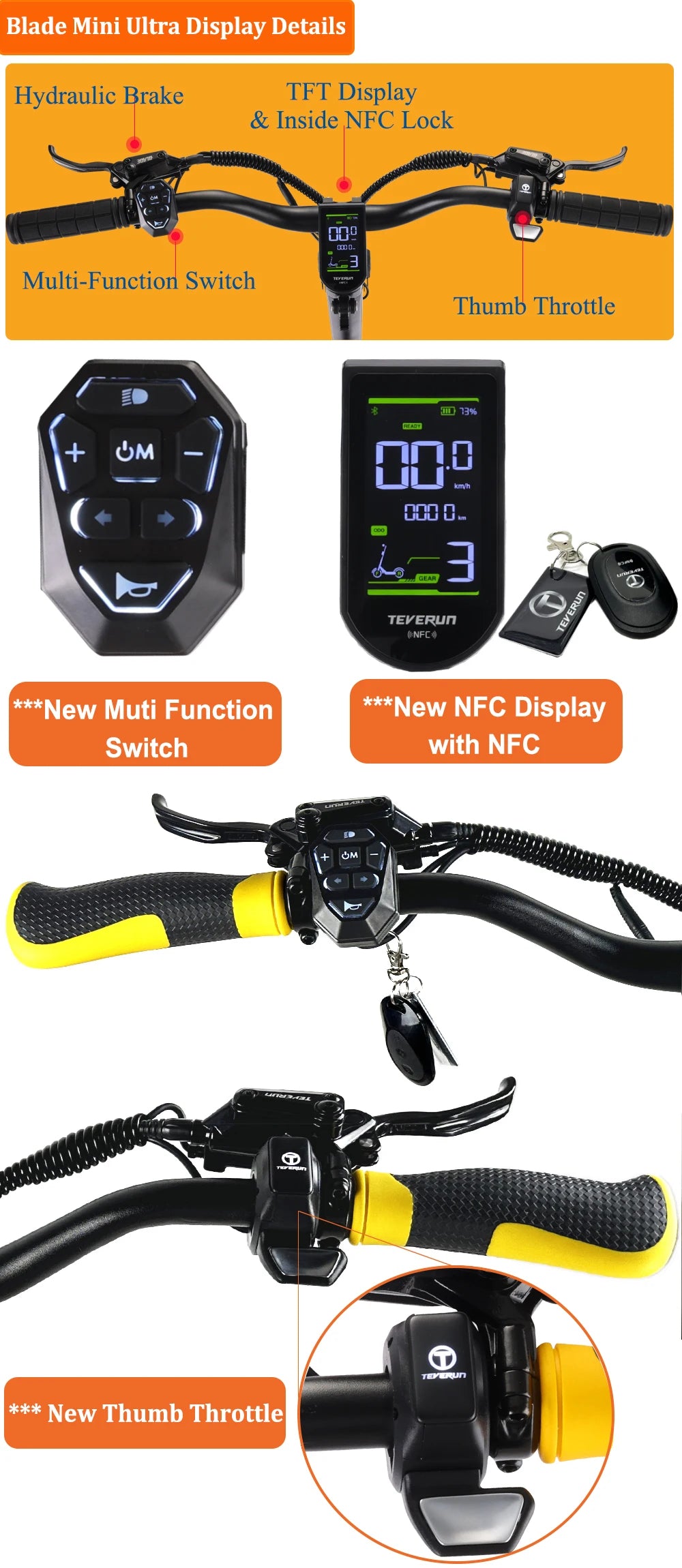 Newet Blade Mini Ultra 60V 27Ah TFT Display Inside NFC Full Hydraulic Brake Dual Motor Blade MINI Ultra