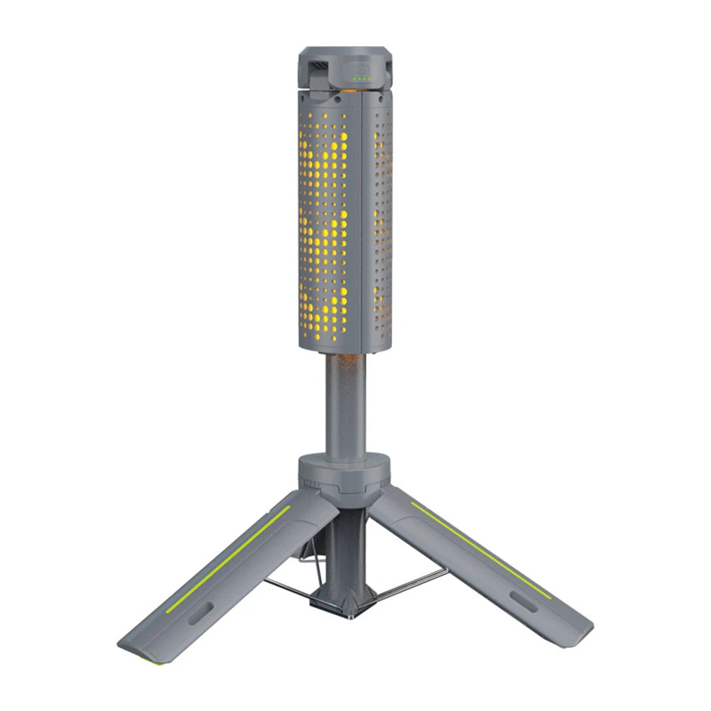 Camping Lantern Foldable Telescopic 720° Rotating 1000LM LED Flame Atmosphere 8000mAh IP44 Waterproof Type-C Charging