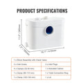 Macerator Pump, 700W, 9600 L/h Flow, 32.8 ft/10 m Head, Macerator Sewerage Sump Pump with 3 Water Inlets for Toilet, Basement, Kitchen, Sink, Shower, Bathtub Waste Water Disposal Upflush Machine