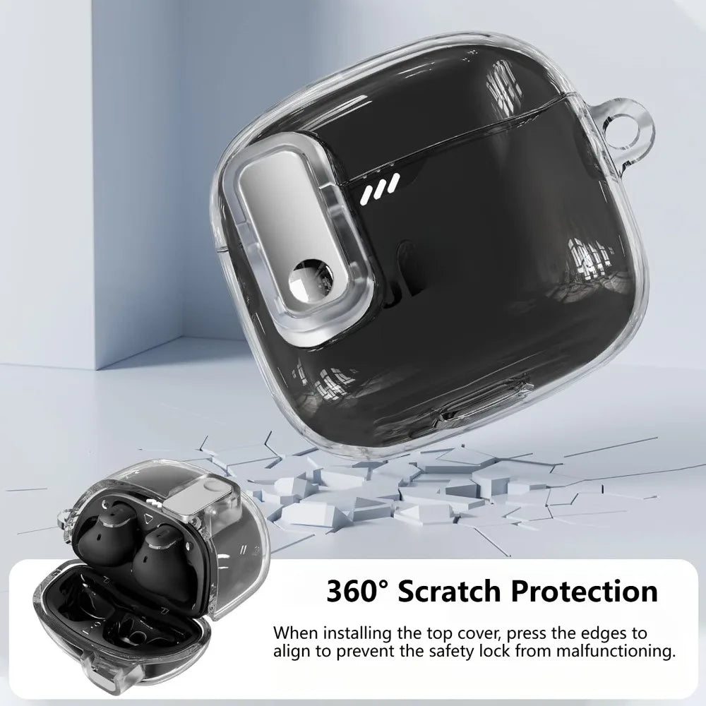 New Electroplated Lock Buckle Bluetooth Headset Case: Compatible With For JBL Mini Bean / TUNE FLEX Anti-drop Protective Cover