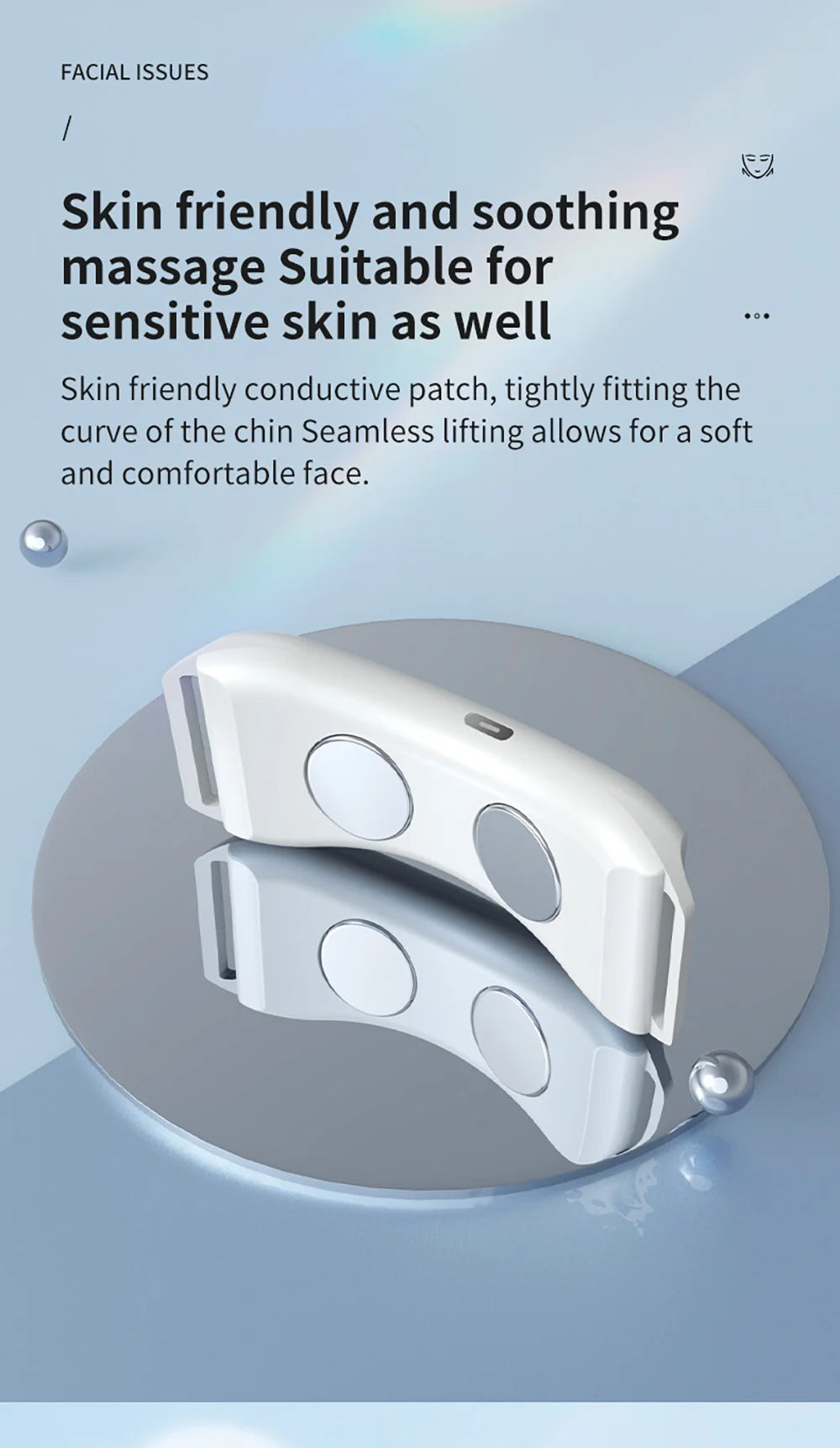 EMS Facial Massager V-Face Double Chin Reducer Face Shape Facial Lifting Machine Chin Slimmer Skin Tightening Care Beauty Device