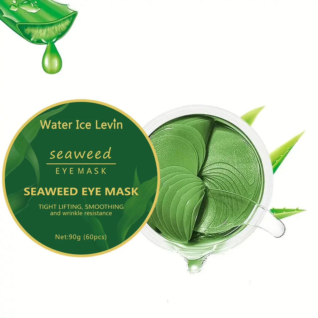 60Pcs Seaweed Hyaluronic Acid Dark Circle Remover Eye Mask Collagen Eye Patch Face Care Products