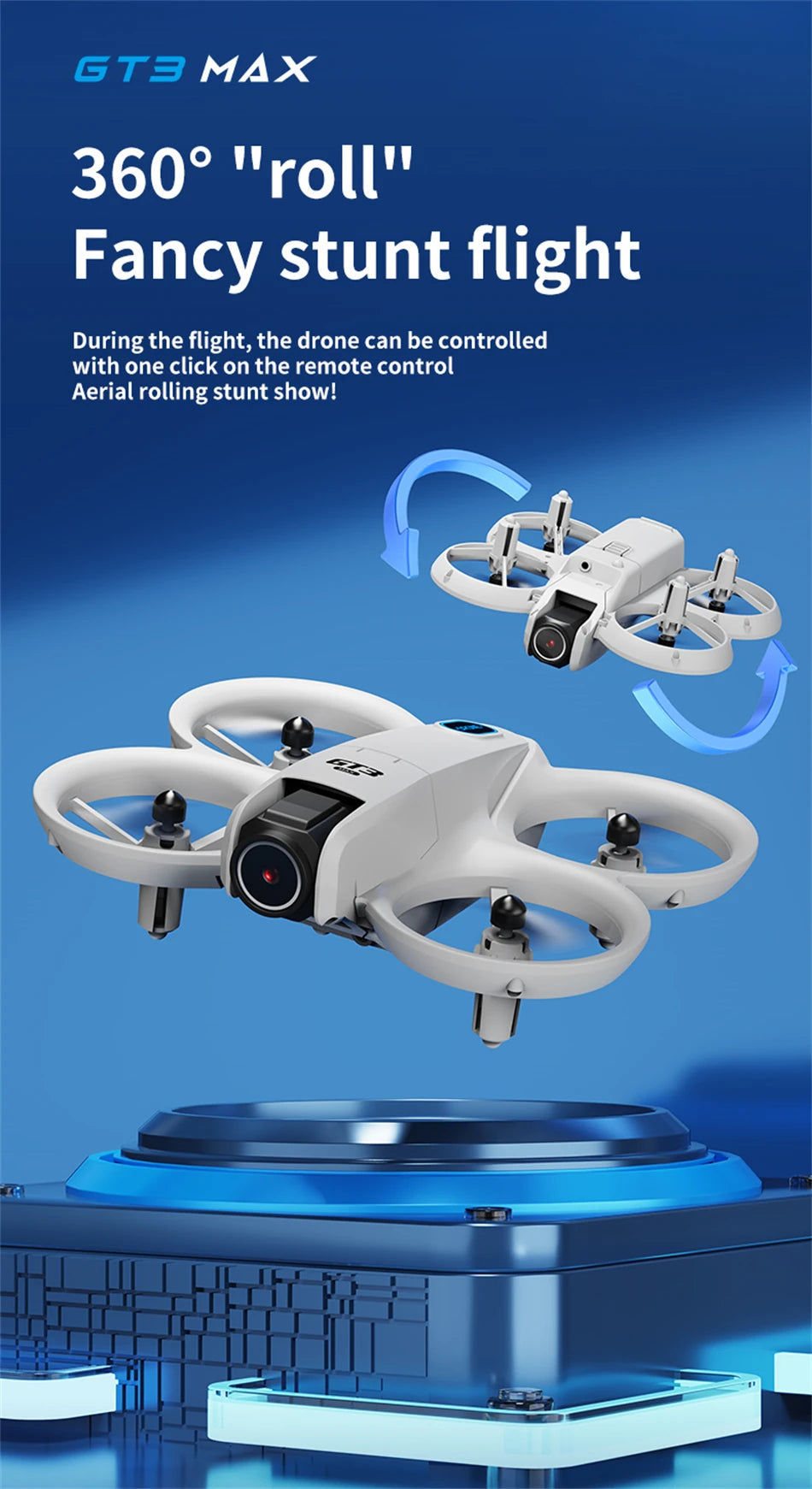 2026 GT3Max HD 8K RC Drone with Wide Angle Camera Foldable Helicopter Quadcopter Aircraft for Kids Professional Gift Toys
