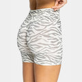 Women's Yoga Shorts Leopard Zebra Print High Waist Athletic Gym Workout Running Shorts
