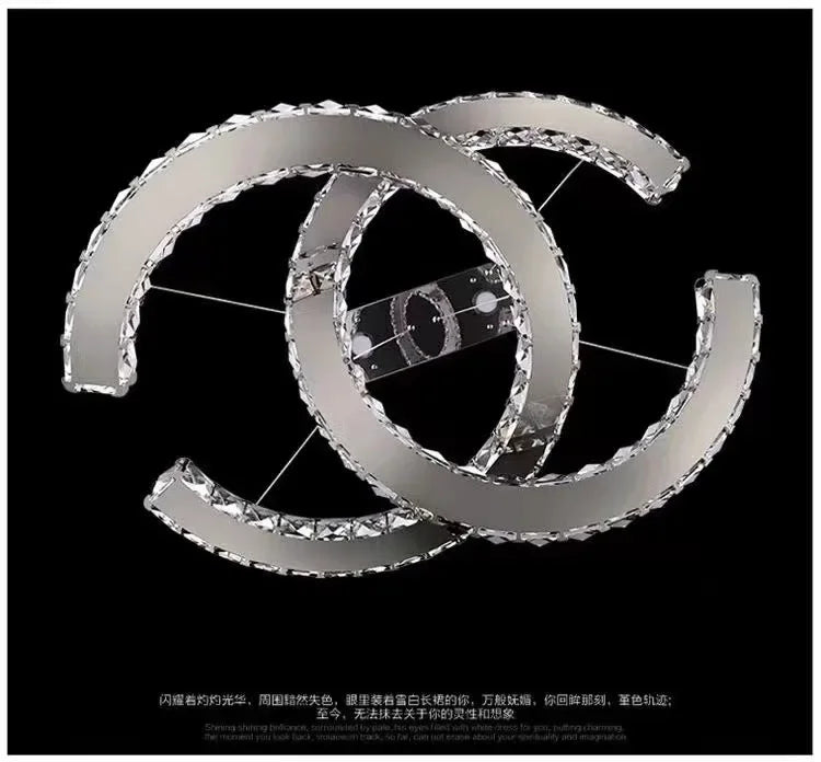 Modern 2024 New Special-shaped Crystal Chandelier Modern Simple Decoration Living Room Dining Room Home Decoration