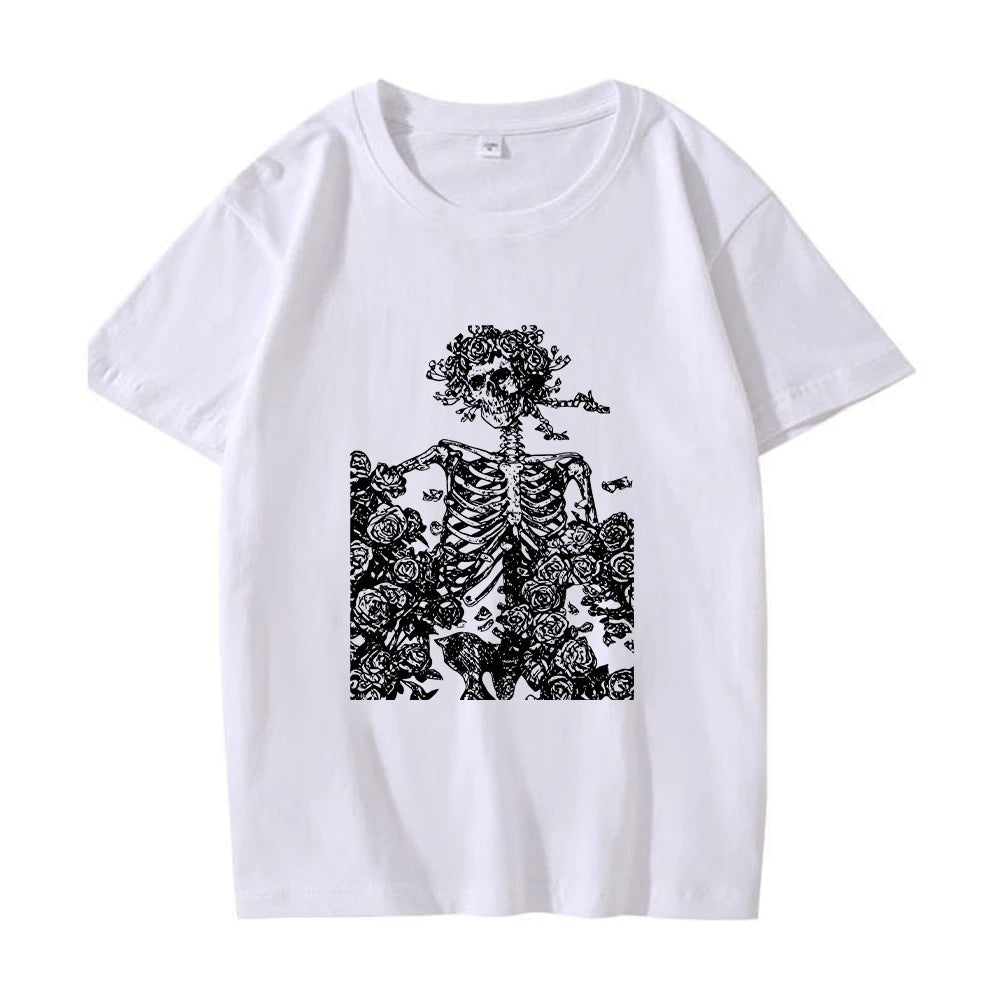 2025 Summer Oversized Tshirt Men Breathable Comfortable Dark High Street Gothic Hip-Hop Short Sleeve Tee Y2k Tops Tshirt for Men