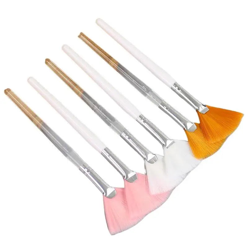 Fan-Shaped Makeup Brush Facial Mask Brush Soft Applicator Brushes Facial Beauty Tool DIY Tool