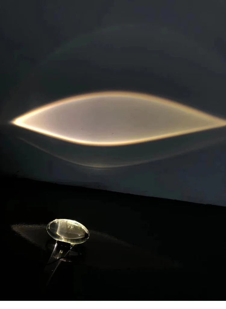 Italian Designer Table Lamp Led Crystal Eye Of The Sky Egg-shaped Lamps Living Bedroom Decor Light Night Projector Bedside Lamp