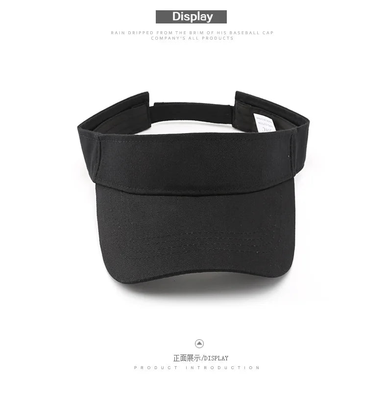 Fashionable retro solid color flat brim baseball cap, outdoor women's sun protection breathable open-top cap, duckbill cap