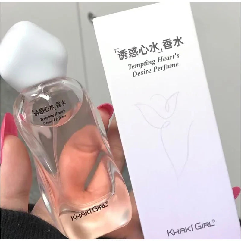 Khaki Girl Floral Fruity Eau De Toilette Long-lasting Fresh Citrus Perfume Spray Unique Crystal Bottle Daily Dating Perfume