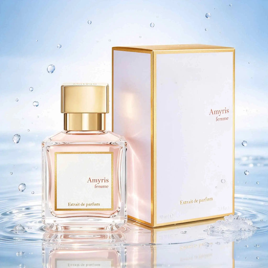 Amyris Femme Women’s Perfume 70Ml,Layered Woody Floral Fragrance,Lemon Blossom, Pear Accord、Amyris Oil, Musk, Amber Accord，Square Clear Glass Bottle With Gilded Cap, White And Gold Gift Box，As Premium Gift