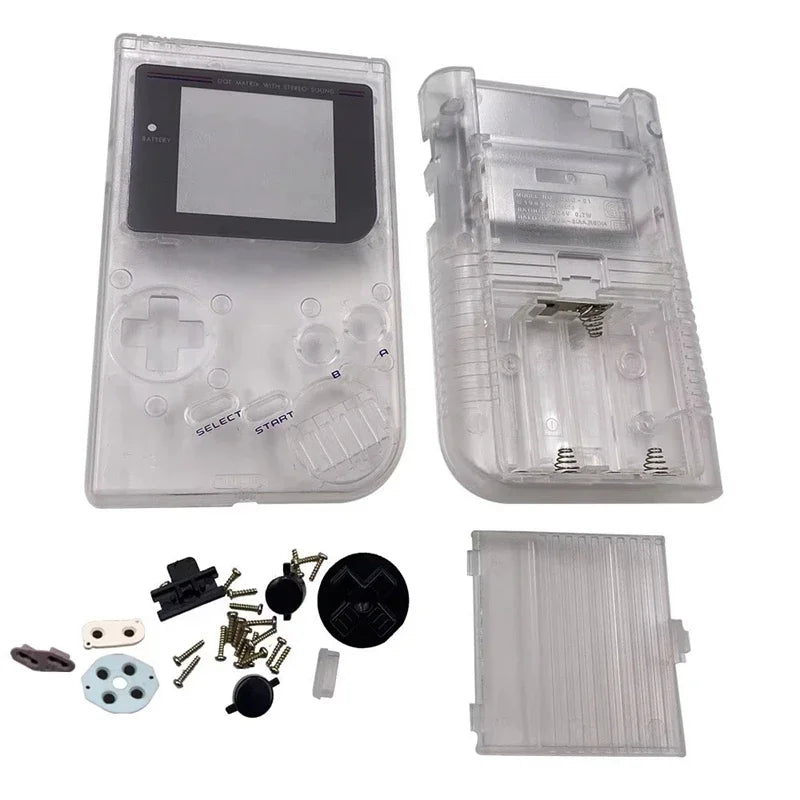 For Gameboy Classic GB DMG Shell Replacement Kit High Quality Console Housing With Buttons Conductive Pads Screws Accessories