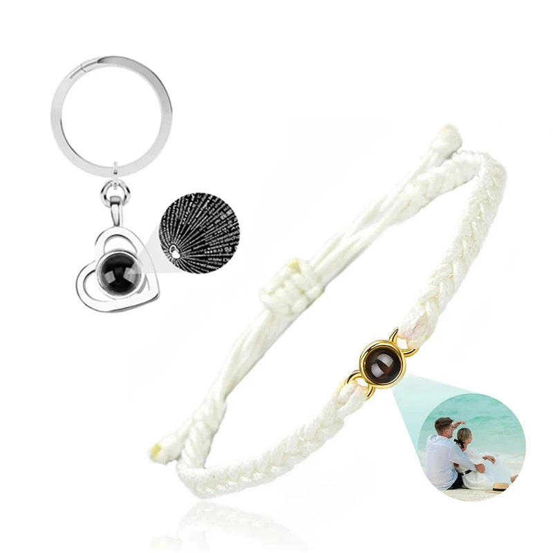 Custom Bracelets with Picture inside Customized Projection Bracelets with Photos Bracelet Personalized Photo Memorial Gifts