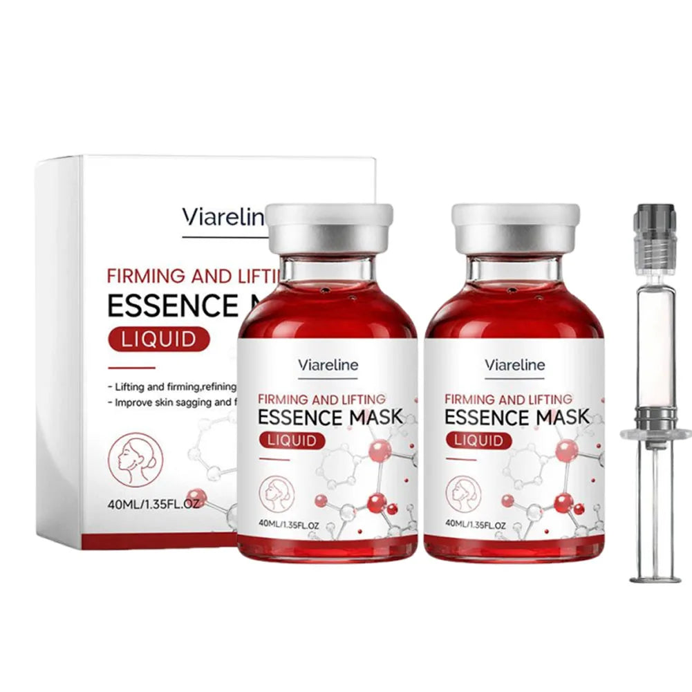 Lifting Firming Essence Mask Liquid 40ml Deep Hydrating Face Serum for Fine Lines & Sagging, Pore Minimizing Skin Care
