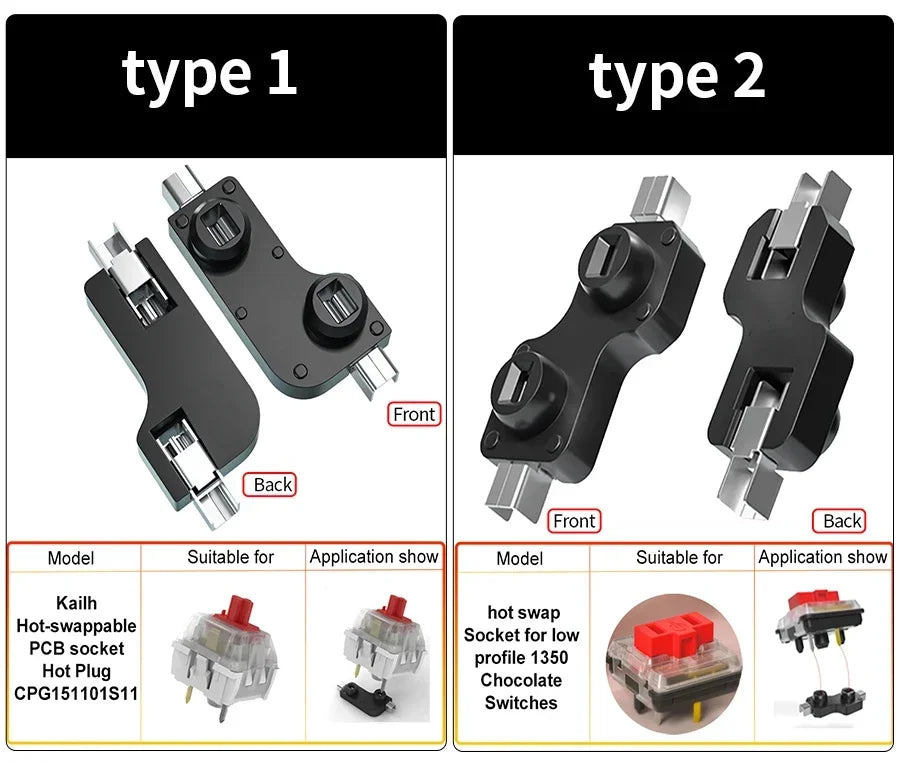 10/30/70/110pcs Kailh Hot Swapping PCB Socket Mechanical Keyboard Hot Swap Dock for Outemu Cherry MX Switches DIY Connector