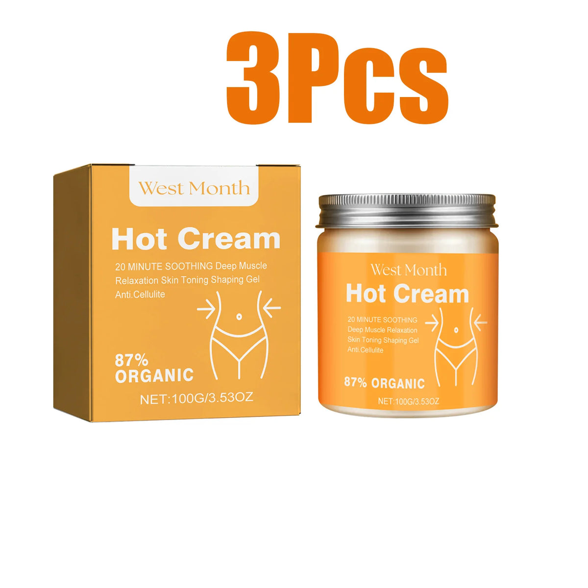 Hot Cream Massage Slimming Cream 87% Organic Anti Cellulite Slimming Lotion Thermal Fat Burning Massage Weight Loss Cream