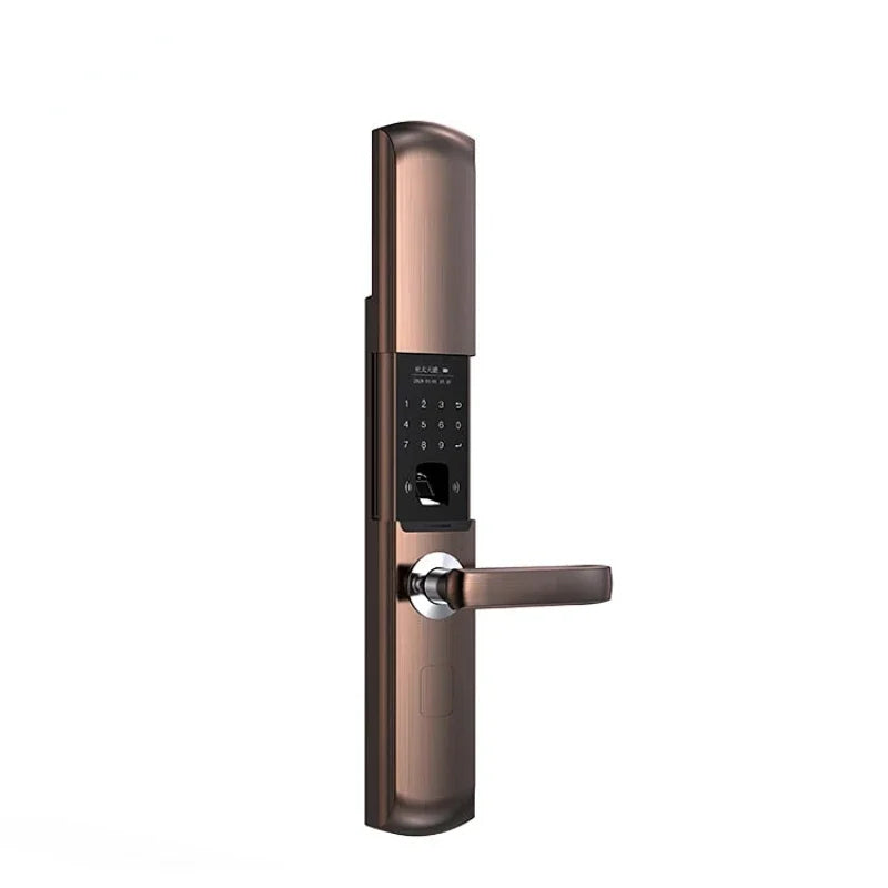 Black fingerprint smart lock keyless electronic dual-sensor smart digital handle door lock