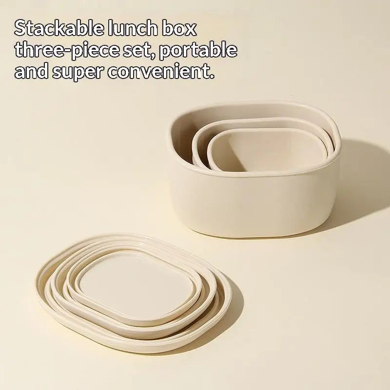 1/3Pcs New Food Grade Silicone Lunch Box With Lid Leak Proof 200 300 600ML Microwave Safe Food Container For Picnic