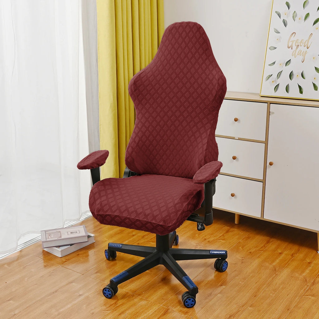 Ergonomic Office Computer Game Chair Slipcovers Stretchy Polyester Reclining Racing Gaming Chair Covers Waterproof Chair Covers