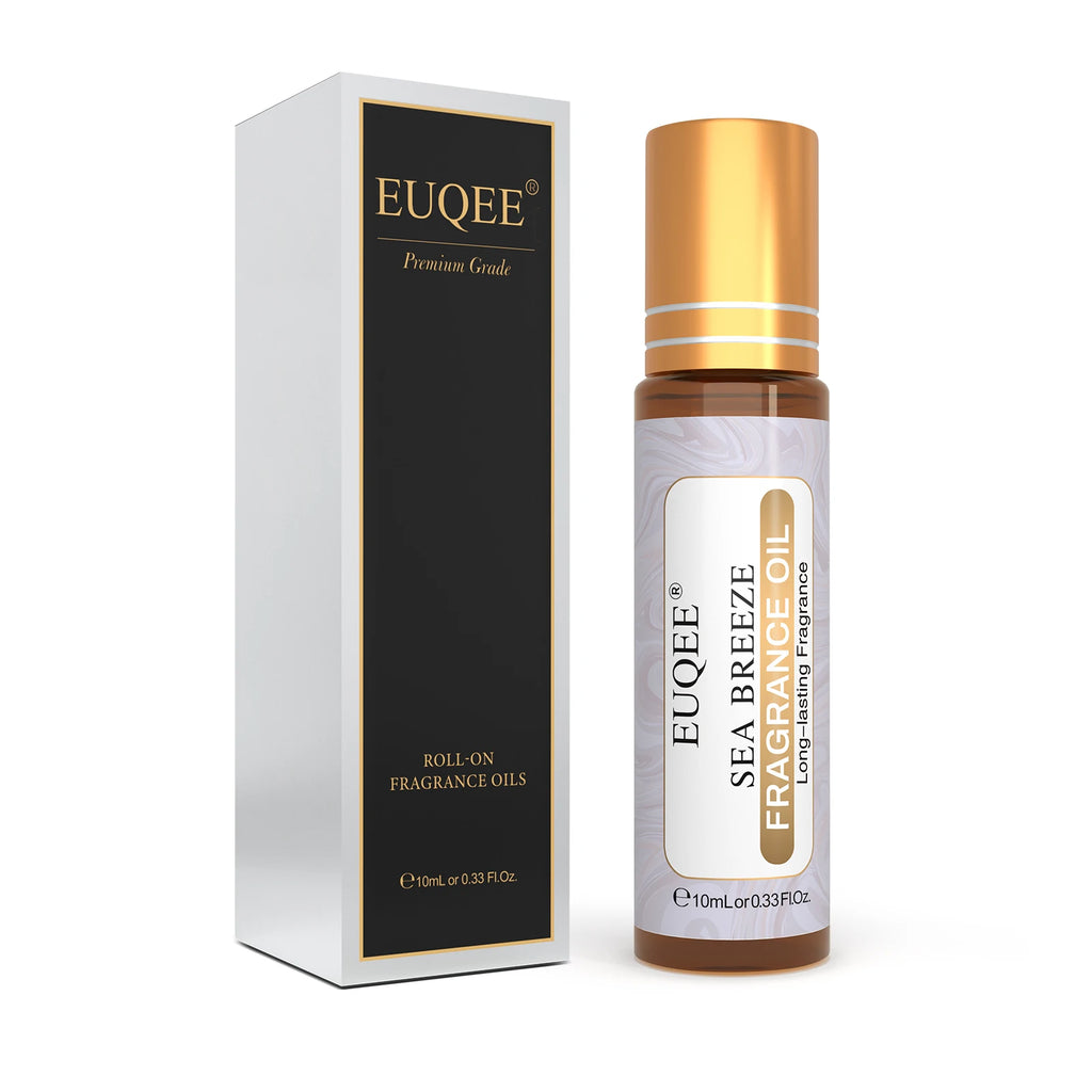 EUQEE 10ml Roll-on Perfume Oils Coconut & Vanilla White Musk Orange Blossom Parma Violet Long-Lasting Roll-On Perfume for Women