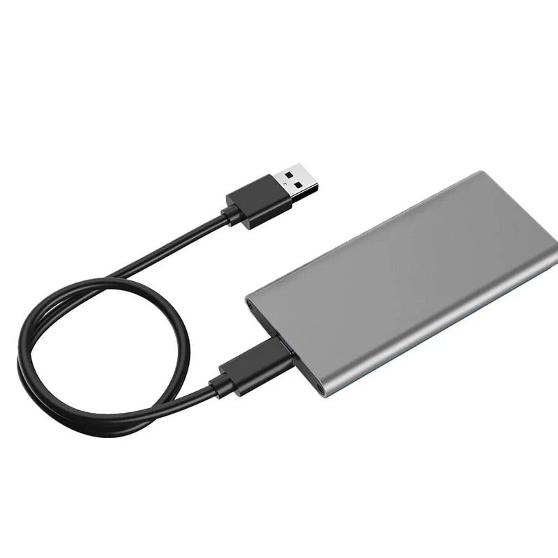 mSATA to USB 3.1 SSD Enclosure Adapter Case with USB Type C Interface for 30*50mm/30*25mm mSATA Internal Solid State Hard Drive