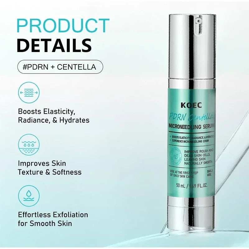 PDRN Centella Asiatica Firming Serum, Soothing Repair Moisturizing Essence, Hyaluronic Acid Deep Nourishing Face Cream Capsule