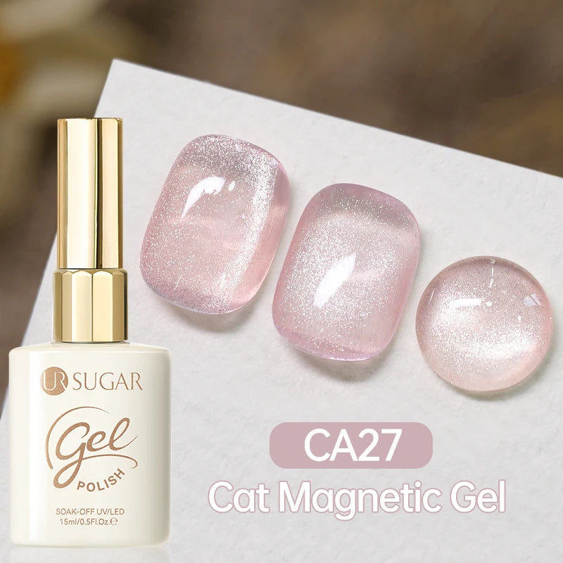 UR SUGAR 15ml Cat Magnetic Gel Jelly Glass Full Coverage Varnis Magnetic Gel Soak Off UV LED Gel Autumn Winter Xmas Manicure