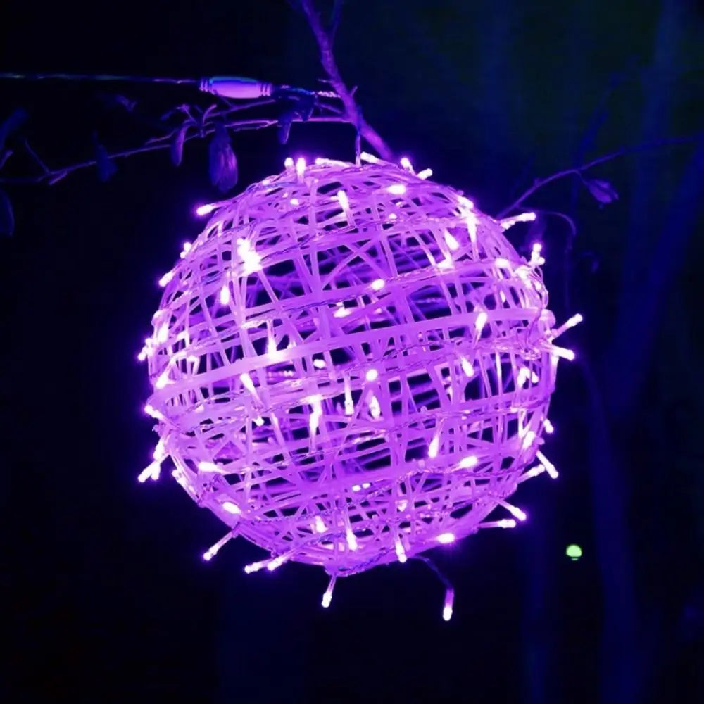 High Quality 20CM Hanging Light LED Light Multiple Colors Rattan Ball Fairy Light String Outdoor