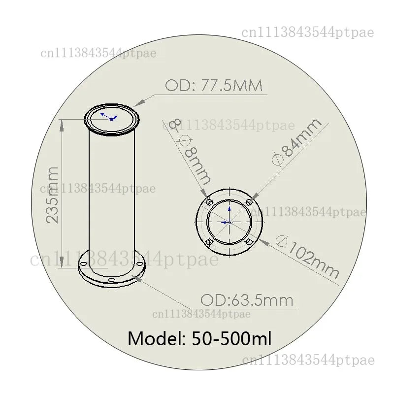 A vertical filling machine piston assembly