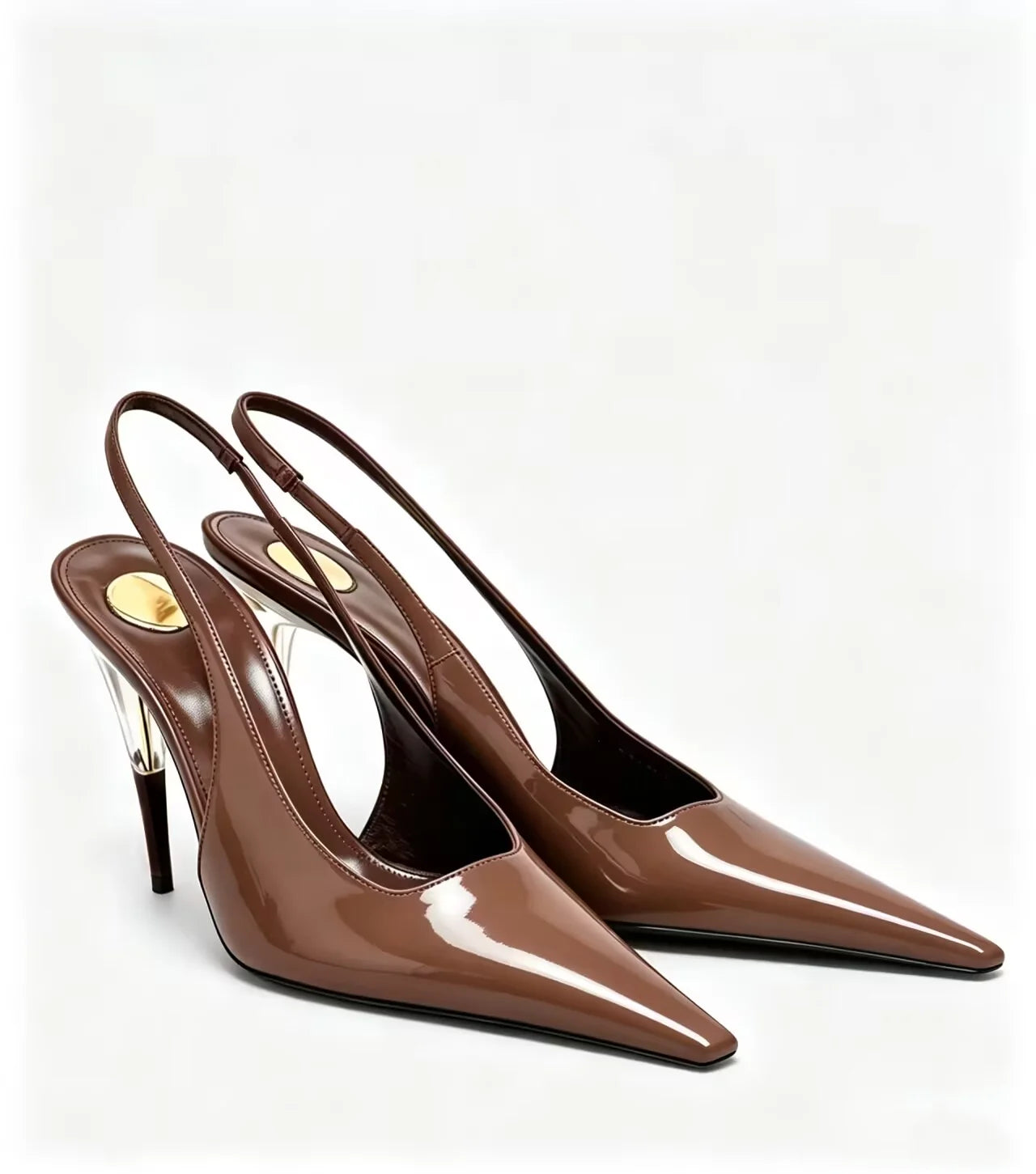 Ladies' Summer New High Heel Pointed Sandals Fashion Small Square Party Wedding Ladies' High Heel Sandals