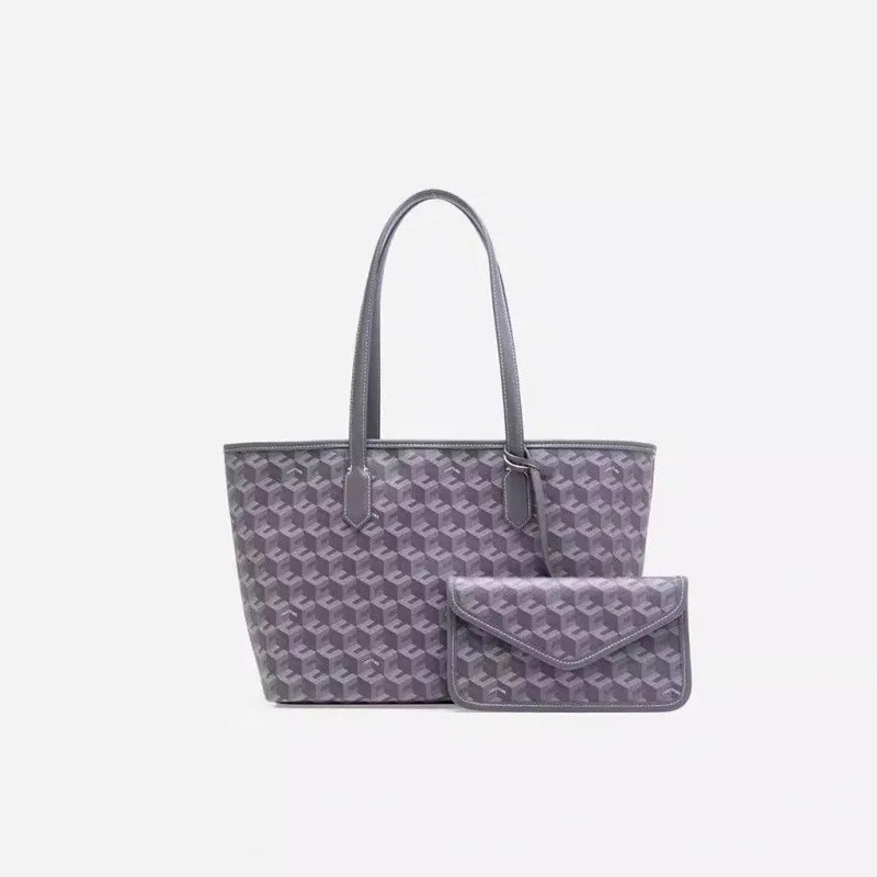 Large Capacity Geometric Print Tote Bag Fashion Women's Handbag Shopper Bag