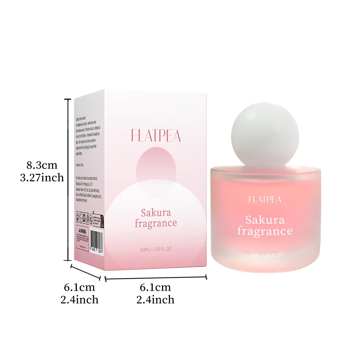 Lasting Sakura Fragrance Alcohol-free Perfume Spray 50ml Floral Fragrance Lady Perfume