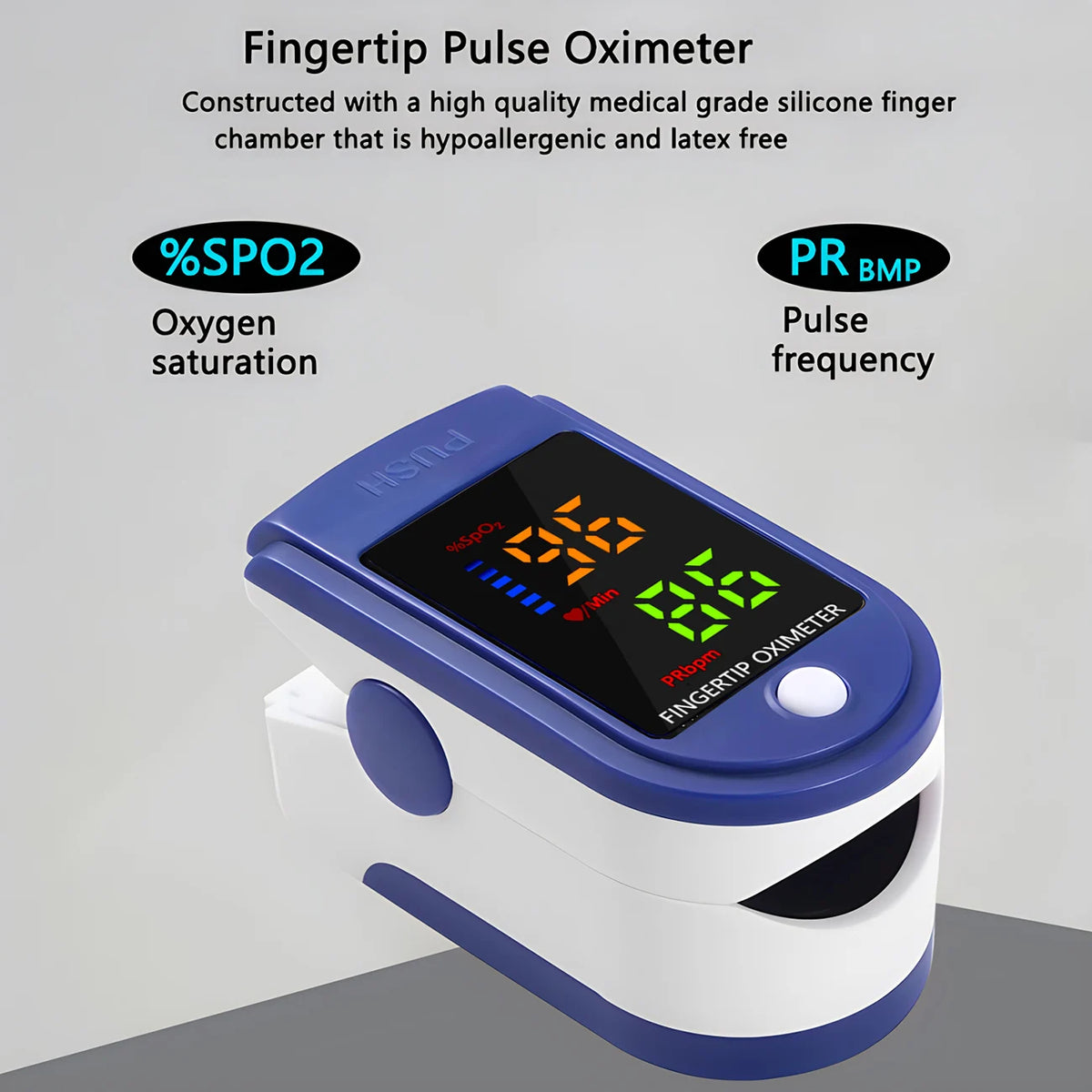 Digital Infrared Thermometer Forehead Body Non-Contact Fever Thermometers Or Medical Portable Finger Pulse Oximeter Blood Oxygen