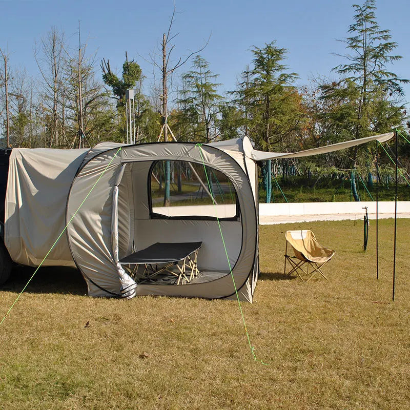 Car Tent trailer Tent, Car Tailgate Tent,Pop Up Car Rear Tent, SUV Tents Car Tents for Campers Multipurpose Truck Tent