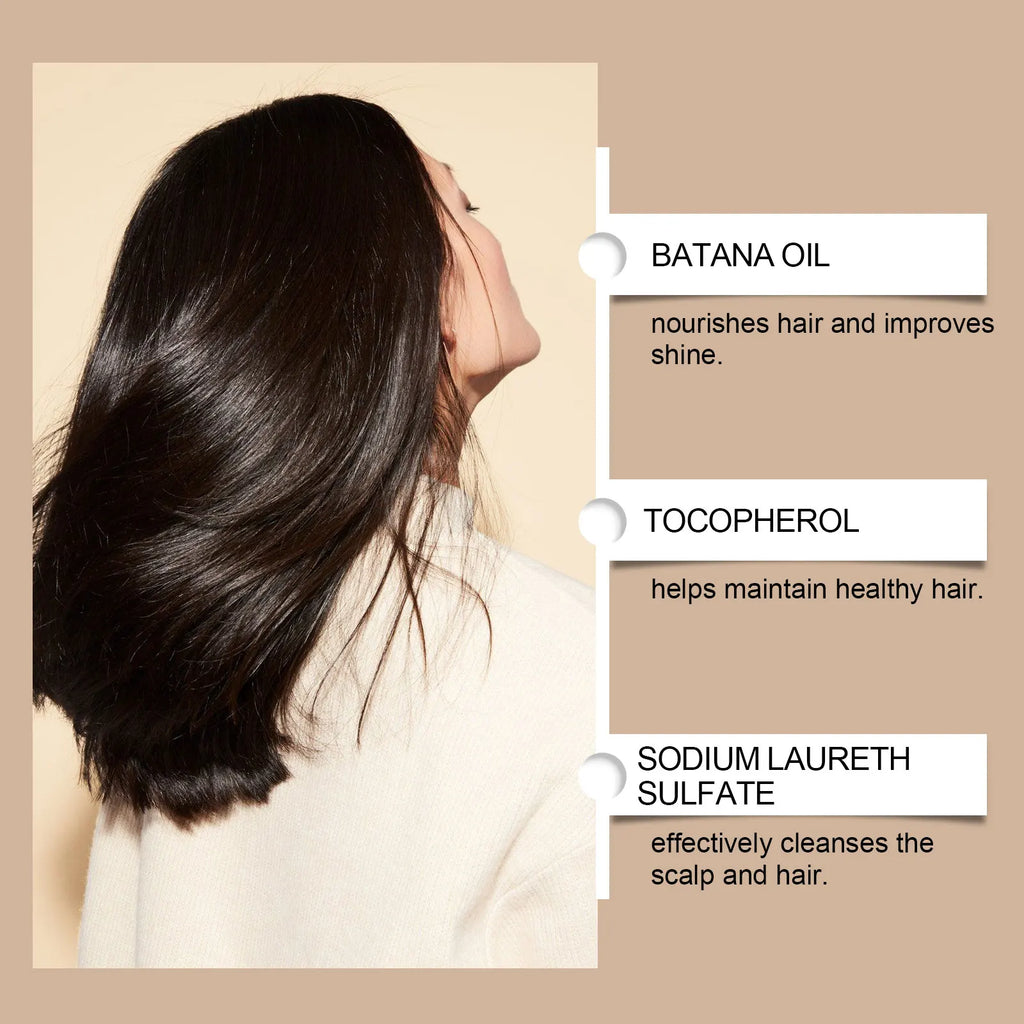 Batana Oil Shampoo Soothing Scalp Repair Damaged Brittle Hair Oil Control Nourishing Strengthing Hair Root Hair Growth Shampoo